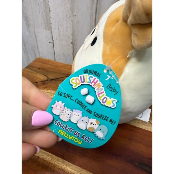 NWT‎ Squishmallows Brock the Bulldog Plush Toy Small 7" Multicolor - Picture 3 of 6